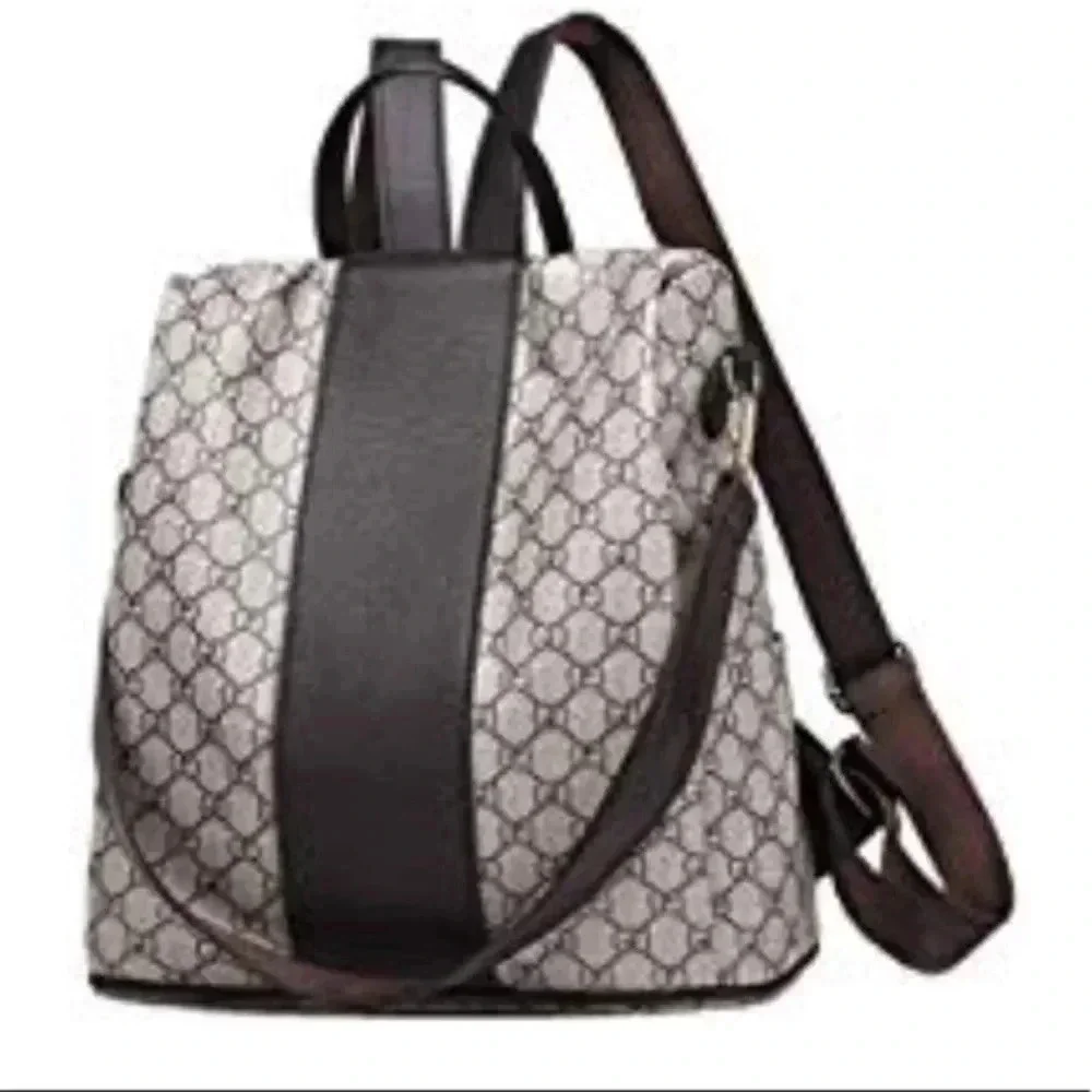 GD BROWN BACKPACK PURSE - Picture 3 of 5